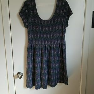 Print skater dress